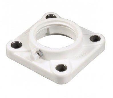 Thermoplastic four bolt flange units
